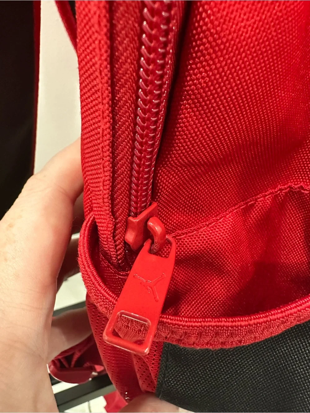 EUC Red Jordan Air Classic HBR Logo Backpack